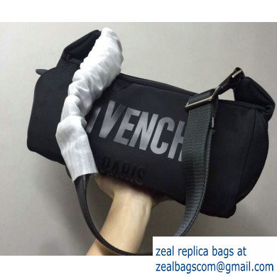 Givenchy Nylon Bum Bag 9626 Black/Gray Logo - Click Image to Close