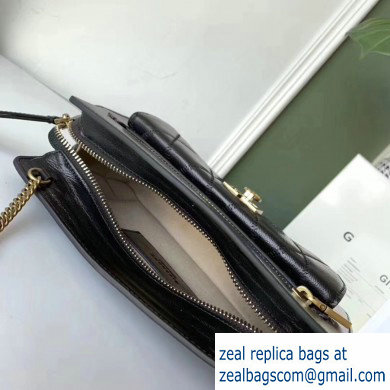 Givenchy Pocket Shoulder Bag in Diamond Quilted Leather Black