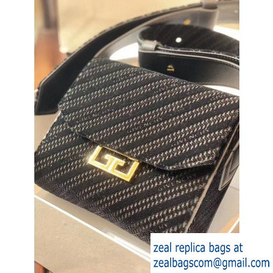 Givenchy Small Eden Messenger Bag in GIVENCHY 4G Velvet Black 2020 - Click Image to Close