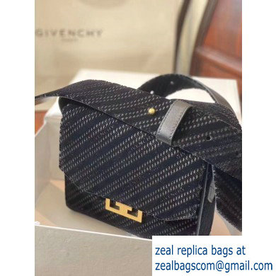 Givenchy Small Eden Messenger Bag in GIVENCHY 4G Velvet Black 2020 - Click Image to Close