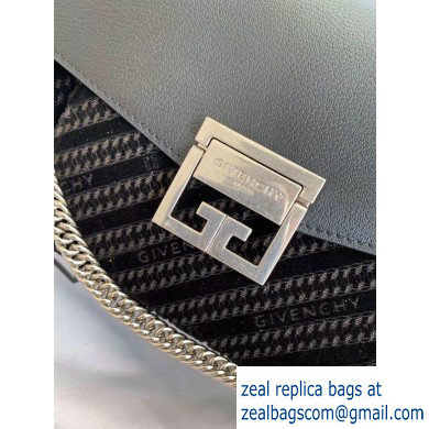 Givenchy Small GV3 Shoulder Bag in GIVENCHY 4G Velvet Black 2020 - Click Image to Close