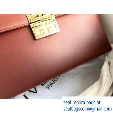 Givenchy Vintage Leather Shoulder Large Bag Burgundy