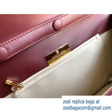 Givenchy Vintage Leather Shoulder Large Bag Burgundy