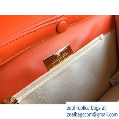 Givenchy Vintage Leather Shoulder Large Bag Orange