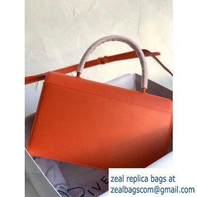 Givenchy Vintage Leather Shoulder Large Bag Orange