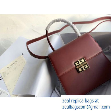 Givenchy Vintage Leather Shoulder Small Bag Burgundy