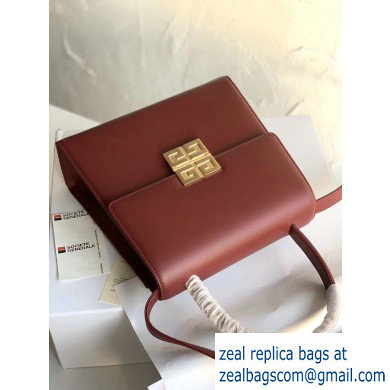 Givenchy Vintage Leather Shoulder Small Bag Burgundy