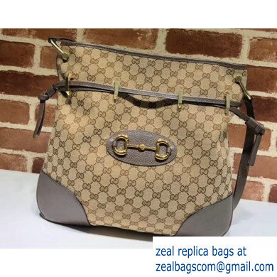 Gucci 1955 Horsebit Messenger Bag 602089 GG Canvas 2020