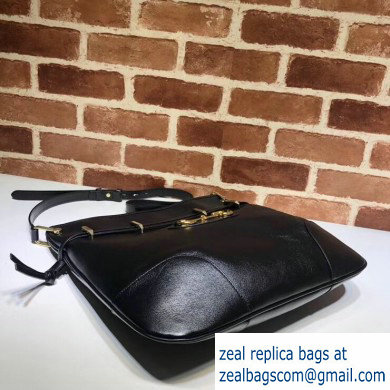 Gucci 1955 Horsebit Messenger Bag 602089 Soft Leather Black 2020 - Click Image to Close