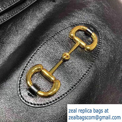 Gucci 1955 Horsebit Messenger Bag 602089 Soft Leather Black 2020 - Click Image to Close