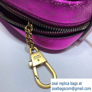 Gucci Laminated Leather Mini Shoulder Bag 534950 Fuchsia 2020 - Click Image to Close