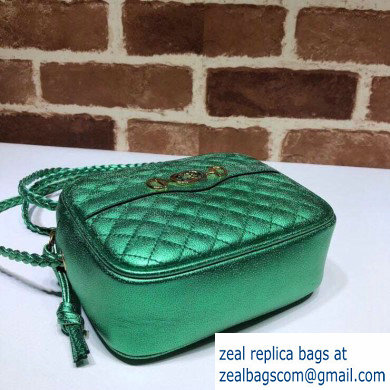 Gucci Laminated Leather Mini Shoulder Bag 534950 Green 2020 - Click Image to Close