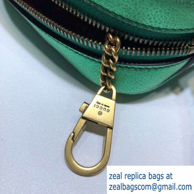 Gucci Laminated Leather Mini Shoulder Bag 534950 Green 2020