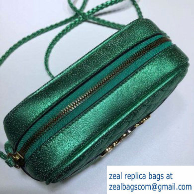 Gucci Laminated Leather Mini Shoulder Bag 534950 Green 2020 - Click Image to Close
