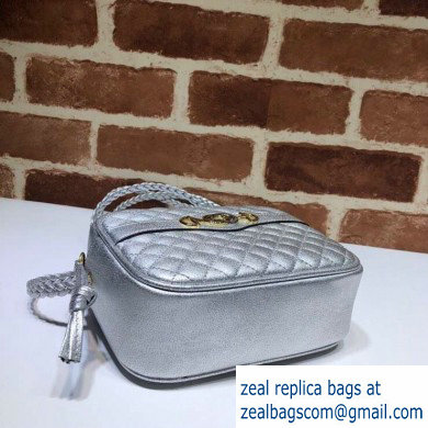 Gucci Laminated Leather Mini Shoulder Bag 534950 Silver 2020 - Click Image to Close