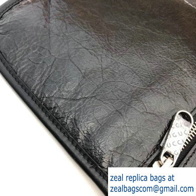 Gucci Medium Soft Leather Messenger Bag 575837 Black 2020