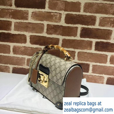 Gucci Padlock Small Bamboo Shoulder Bag 603221 GG Canvas 2020 - Click Image to Close