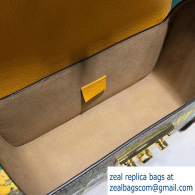 Gucci Padlock Small Bamboo Shoulder Bag 603221 GG Flora Print 2020 - Click Image to Close