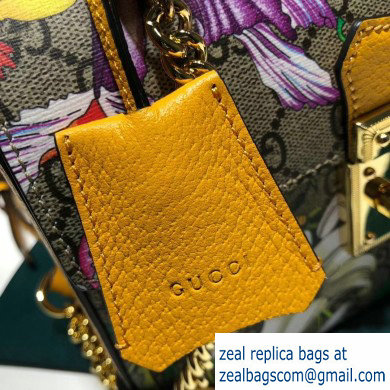Gucci Padlock Small Bamboo Shoulder Bag 603221 GG Flora Print 2020 - Click Image to Close