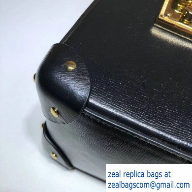 Gucci Padlock Small Bamboo Shoulder Bag 603221 Leather Black 2020 - Click Image to Close