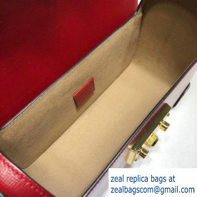 Gucci Padlock Small Bamboo Shoulder Bag 603221 Leather Red 2020 - Click Image to Close