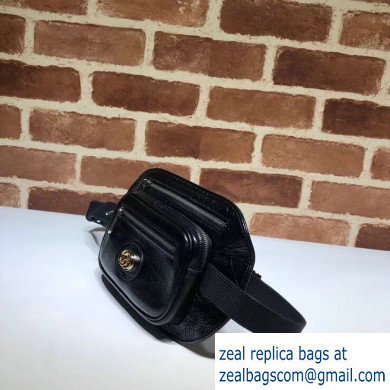 Gucci Soft Leather Belt Bag 575857 Black 2020