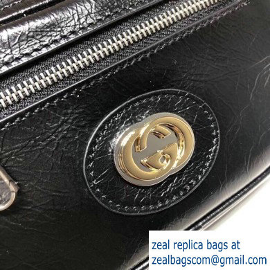 Gucci Soft Leather Belt Bag 575857 Black 2020 - Click Image to Close