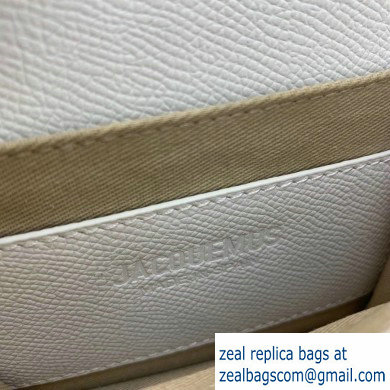 Jacquemus Leather La Ceinture Bello Belt Bag White - Click Image to Close