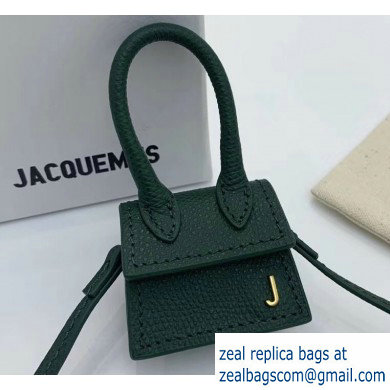 Jacquemus Leather Le Petit Chiquito Bag Dark Green