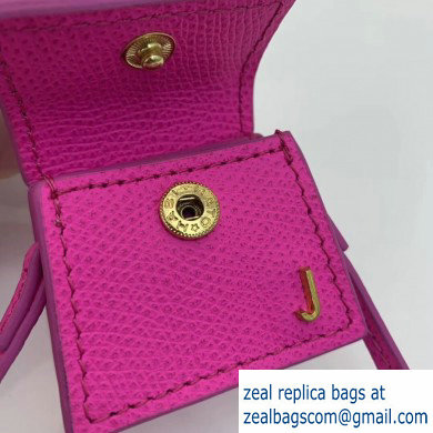 Jacquemus Leather Le Petit Chiquito Bag Fuchsia - Click Image to Close