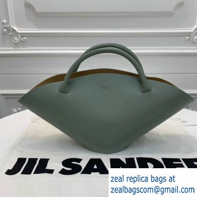 Jil Sander Small Sombrero Tote Bag Green - Click Image to Close