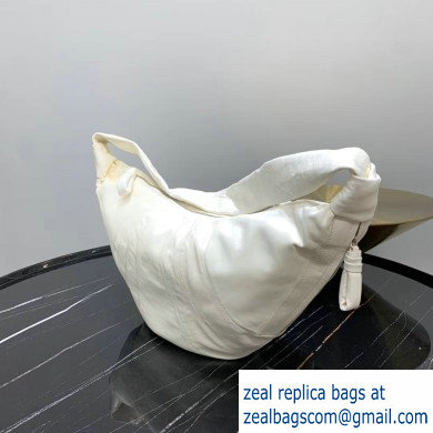 Lemaire Large Croissant Cross-body Bag White
