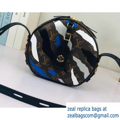 Louis Vuitton LVxLoL Boite Chapeau Souple Bag M45095 Blue/Silver Print 2020 - Click Image to Close