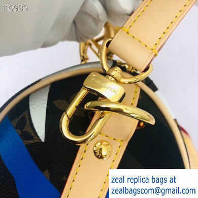 Louis Vuitton LVxLoL Speedy BB Bag M45202 Blue/Silver Print 2020