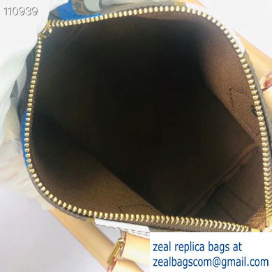 Louis Vuitton LVxLoL Speedy BB Bag M45202 Blue/Silver Print 2020