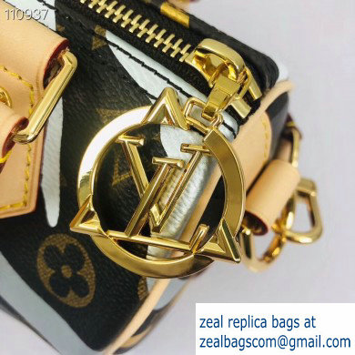 Louis Vuitton LVxLoL Speedy BB Bag M45202 Gold/Silver Print 2020