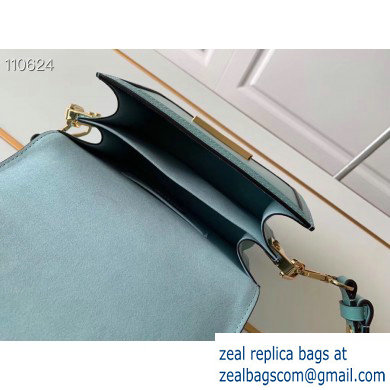 Louis Vuitton Lugano Mini Dauphine Bag M55837 Bleu Azur Blue Cruise 2020
