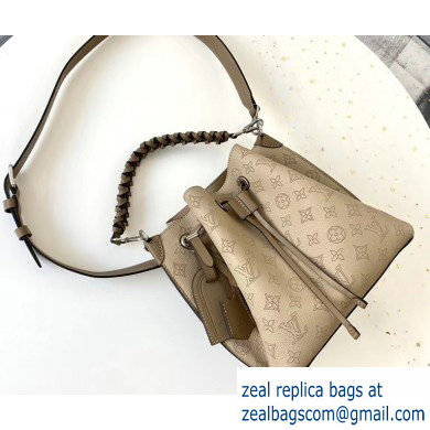 Louis Vuitton Mahina Calf Muria Bucket Bag M55799 Galet 2020 - Click Image to Close