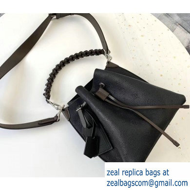 Louis Vuitton Mahina Calf Muria Bucket Bag M55800 Black 2020