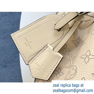 Louis Vuitton Mahina Calf Muria Bucket Bag M55801 Creme 2020 - Click Image to Close