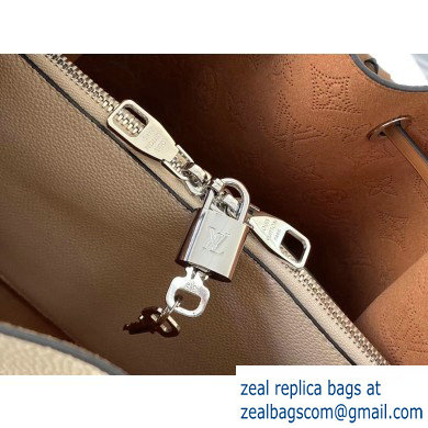 Louis Vuitton Mahina Calf Muria Bucket Bag M55801 Creme 2020