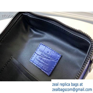 Louis Vuitton Mini Soft Trunk Bag M45044 Croco Pattern Blue 2020 - Click Image to Close