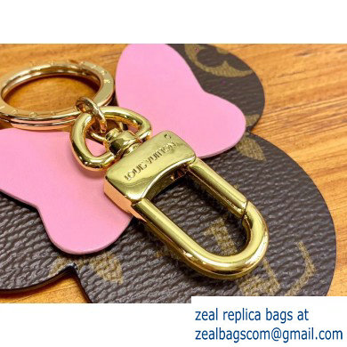 Louis Vuitton Monogram Canvas Bag Charm and Key Holder Mickey Pink 2020