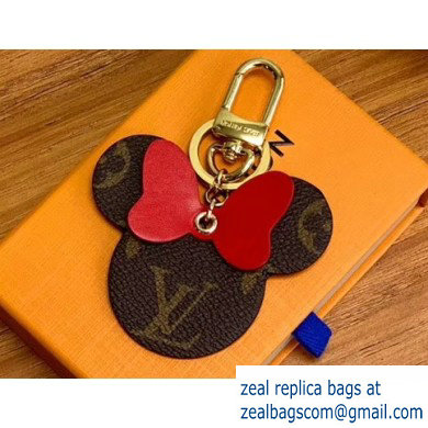 Louis Vuitton Monogram Canvas Bag Charm and Key Holder Mickey Red 2020