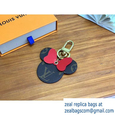 Louis Vuitton Monogram Canvas Bag Charm and Key Holder Mickey Red 2020