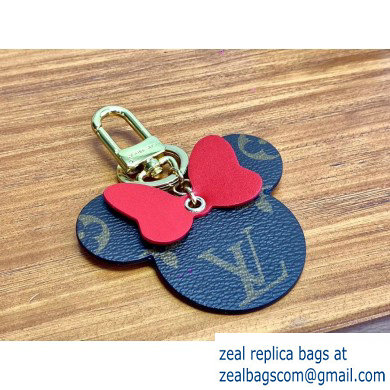 Louis Vuitton Monogram Canvas Bag Charm and Key Holder Mickey Red 2020