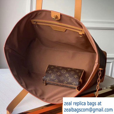 Louis Vuitton Monogram Canvas Cabas Voyage Tote Bag with Chain M44878 2020 - Click Image to Close