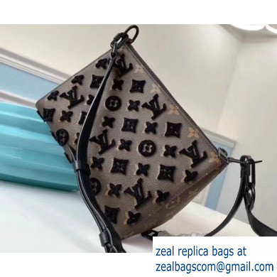 Louis Vuitton Monogram Canvas Triangle Shaped Messenger Bag M54330 Flocking Black 2020 - Click Image to Close