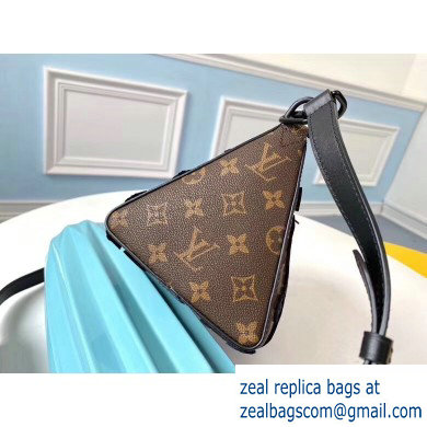 Louis Vuitton Monogram Canvas Triangle Shaped Messenger Bag M54330 Flocking Black 2020 - Click Image to Close