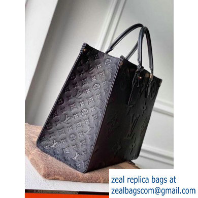 Louis Vuitton Monogram Empreinte Giant Onthego Tote Bag GM Black M44925
